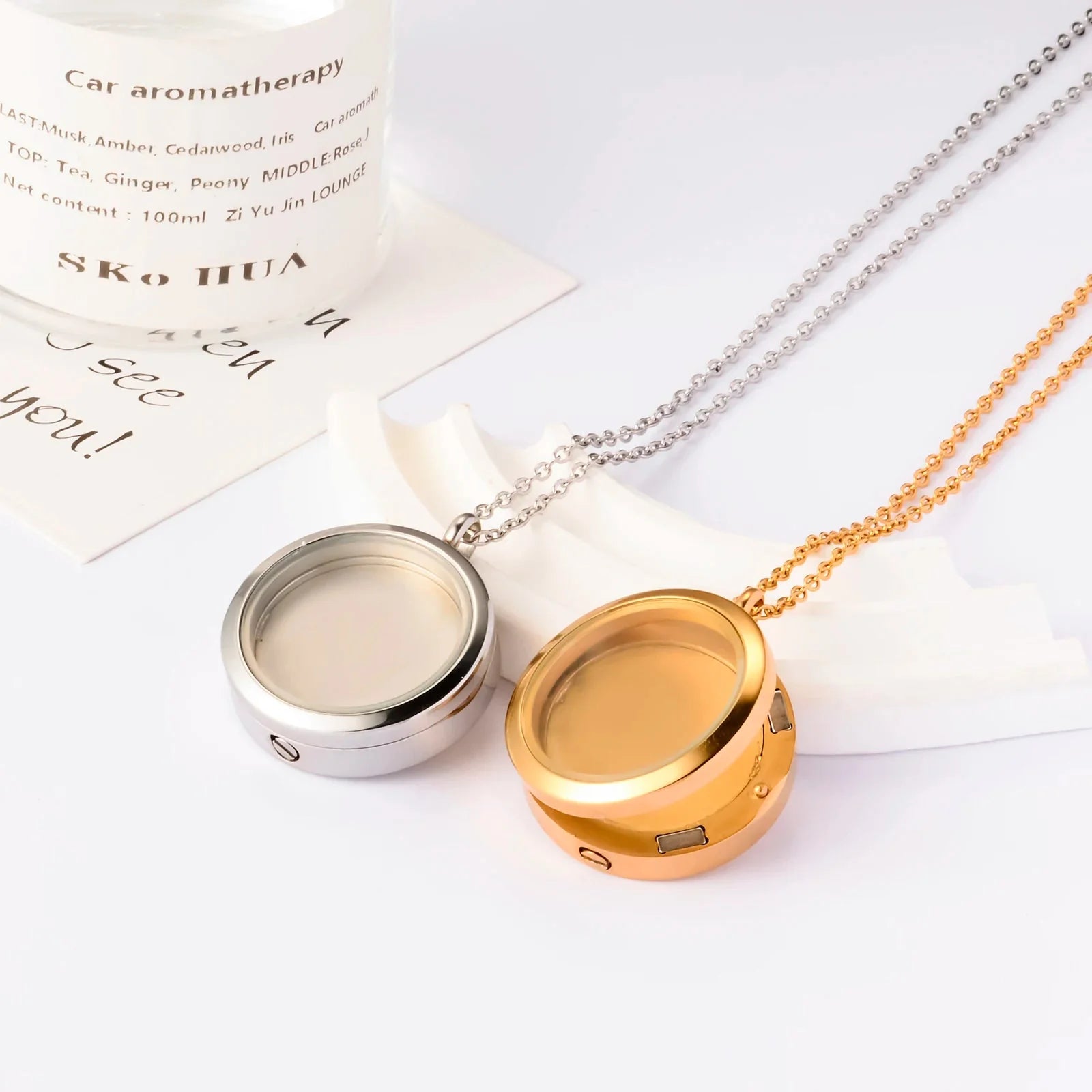 Pendentif commémoratif en cendres avec photo gravée personnalisée 