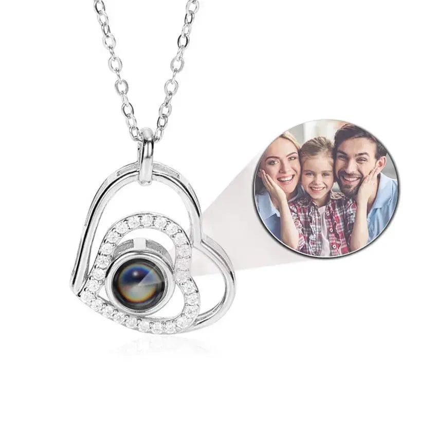 Collier photo personnalisé avec projection | Insérez votre photo dans le pendentif