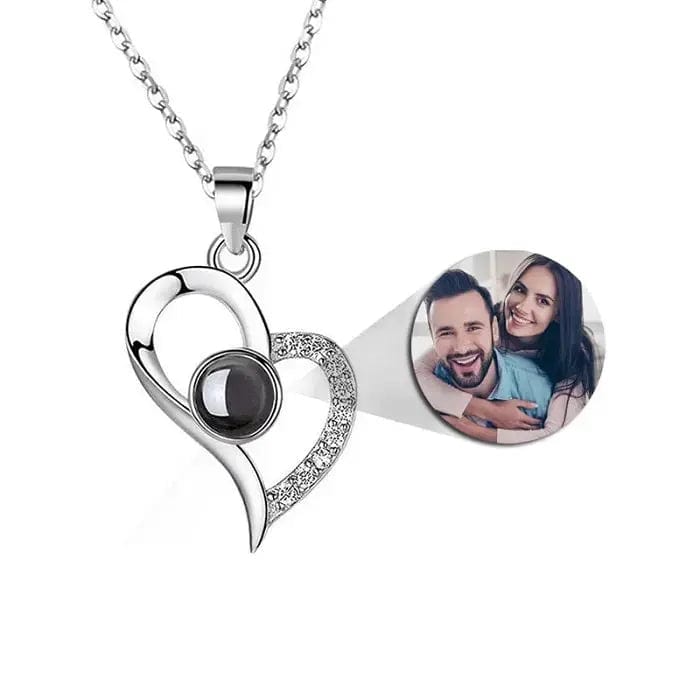 Collier photo personnalisé avec projection | Insérez votre photo dans le pendentif