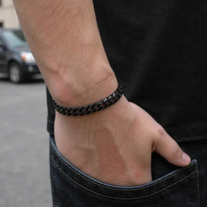 Benutzerdefiniertes dickes Kettenarmband mit Fotoprojektion 