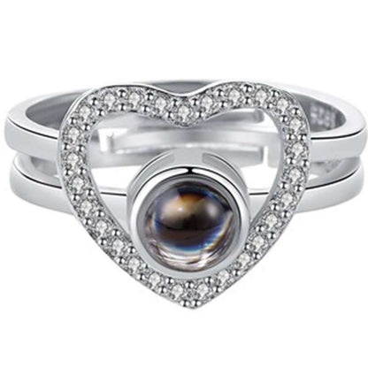 Hidden Photo Rings Custom Secret Heart Hidden Photo Ring - Wear fortune – wear fortune