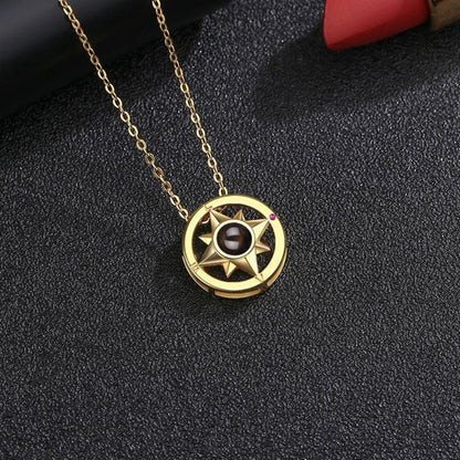 Personalisierte Solara Halskette mit verstecktem Foto