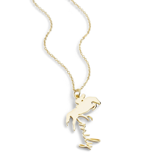 Equestrian Name Necklace