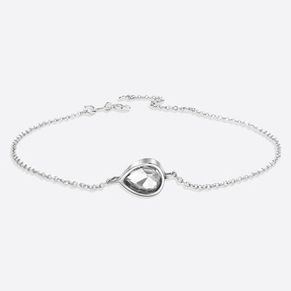 Bracelet en forme de larme avec pierre de naissance