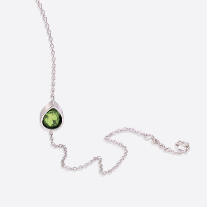 Bracelet en forme de larme avec pierre de naissance