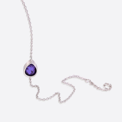 Bracelet en forme de larme avec pierre de naissance