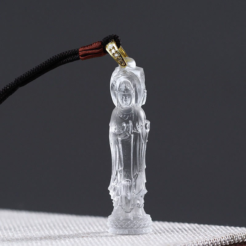 Collier d'harmonie Bouddha Stones Avalokitesvara Bouddha Liuli 