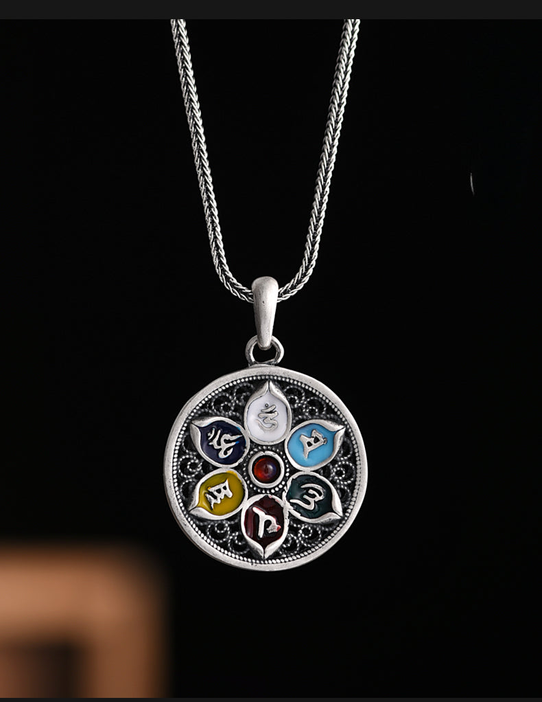 Pure Silver Safety Buckle Pendant
