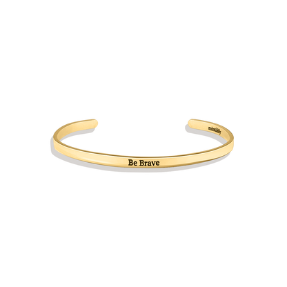 Bracelet manchette fin personnalisé