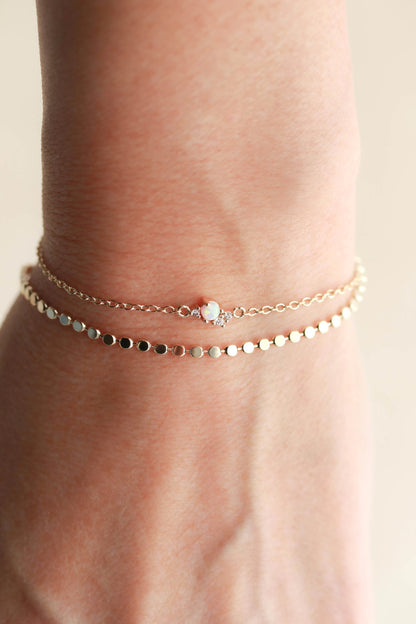Dainty Opal Bracelet