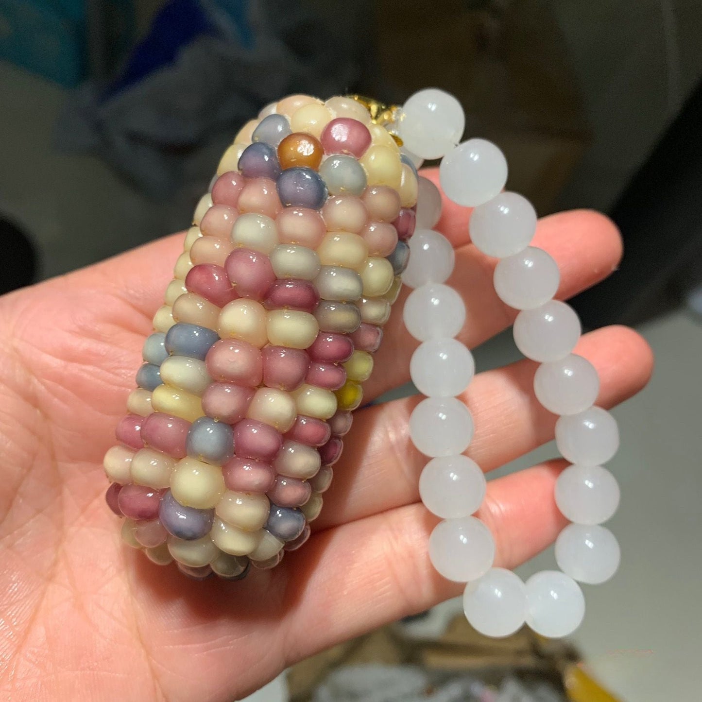 Gemstone-Colored Corn Ornaments, Multiple Options Available