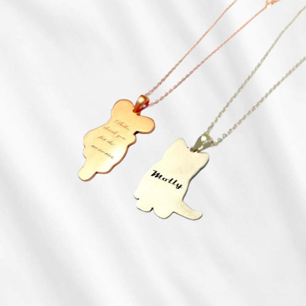 Collier personnalisé avec portrait d'animal de compagnie, collier en argent sterling avec photo gravée