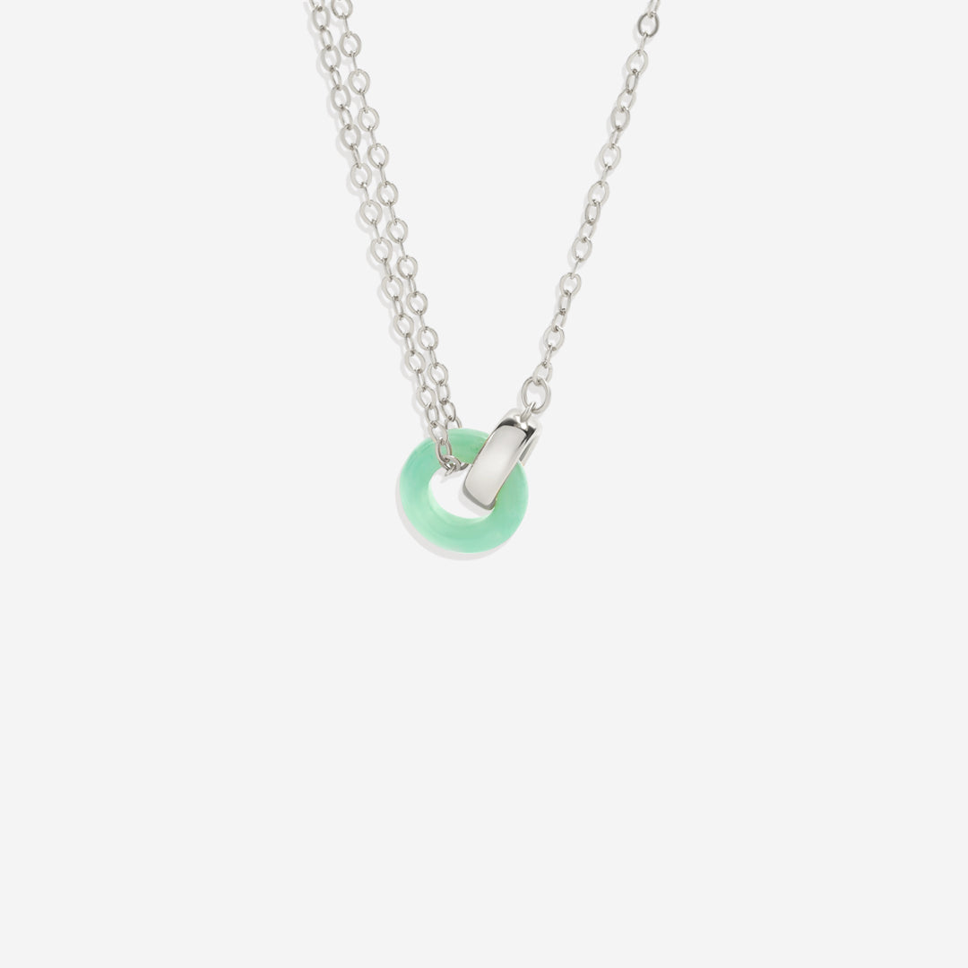 Collier de connexion en pierres précieuses