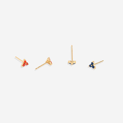 Boucles d'oreilles avec pierre de naissance Trinity