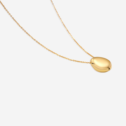 Collier pendentif galet