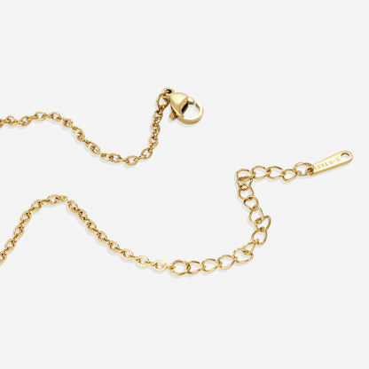 Collier pendentif portrait monogramme