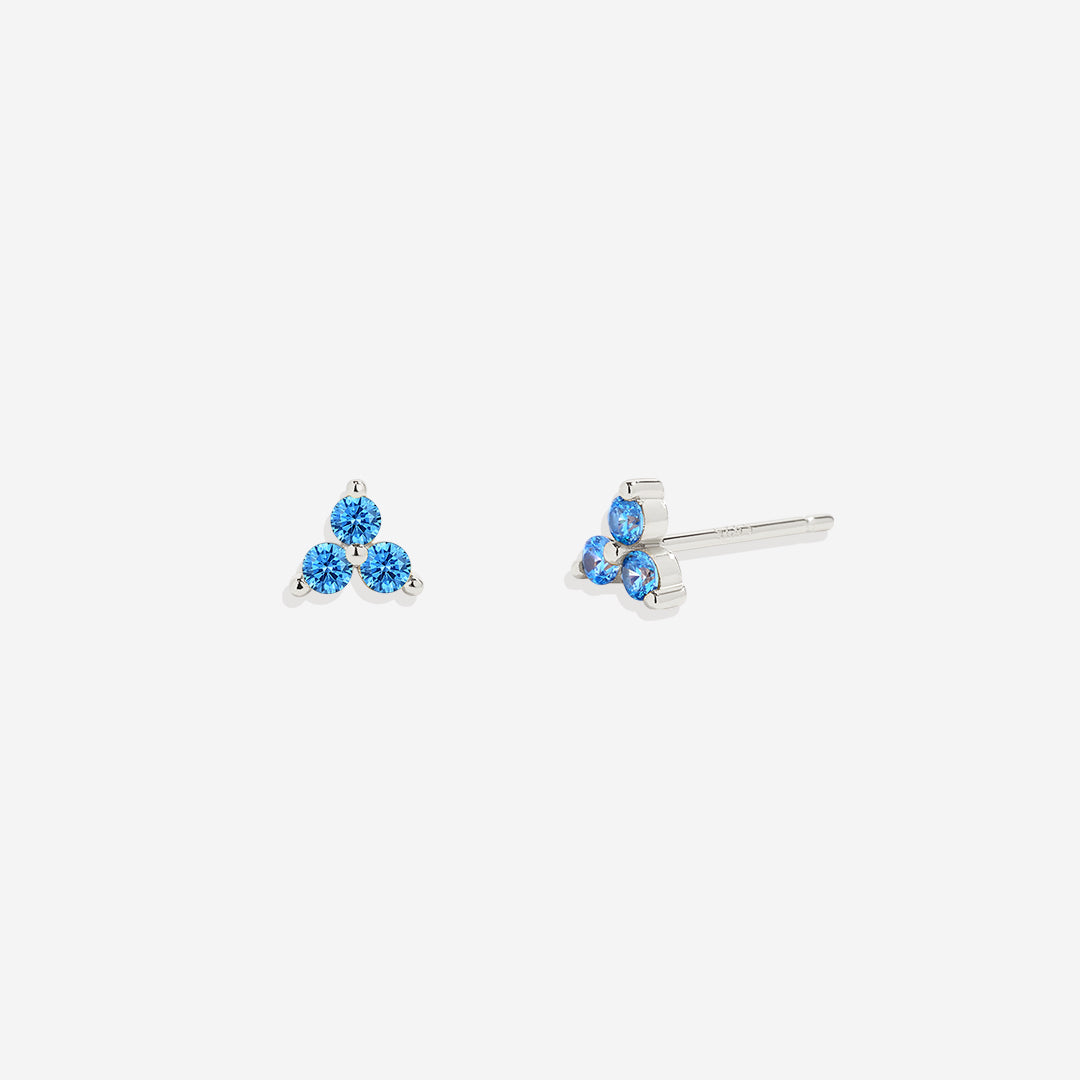 Boucles d'oreilles avec pierre de naissance Trinity
