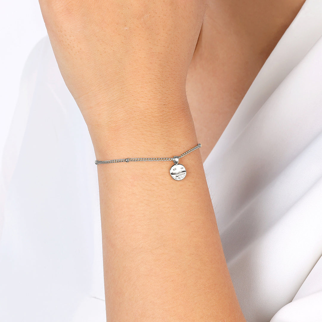 Bracelet délicat motif vagues côtières