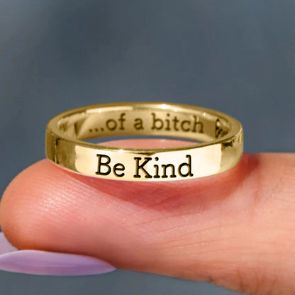 Bague Mantra Soyez gentil