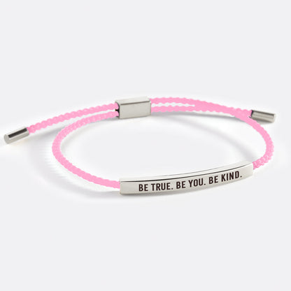 Bracelet Inspiré « Soyez vrai. Soyez vous-même. Soyez bienveillant »