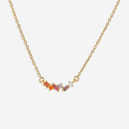 Collier avec pierre de naissance ombrée