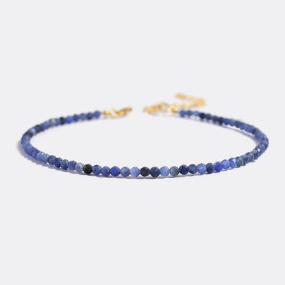 Petit bracelet empilable en perles de lapis-lazuli