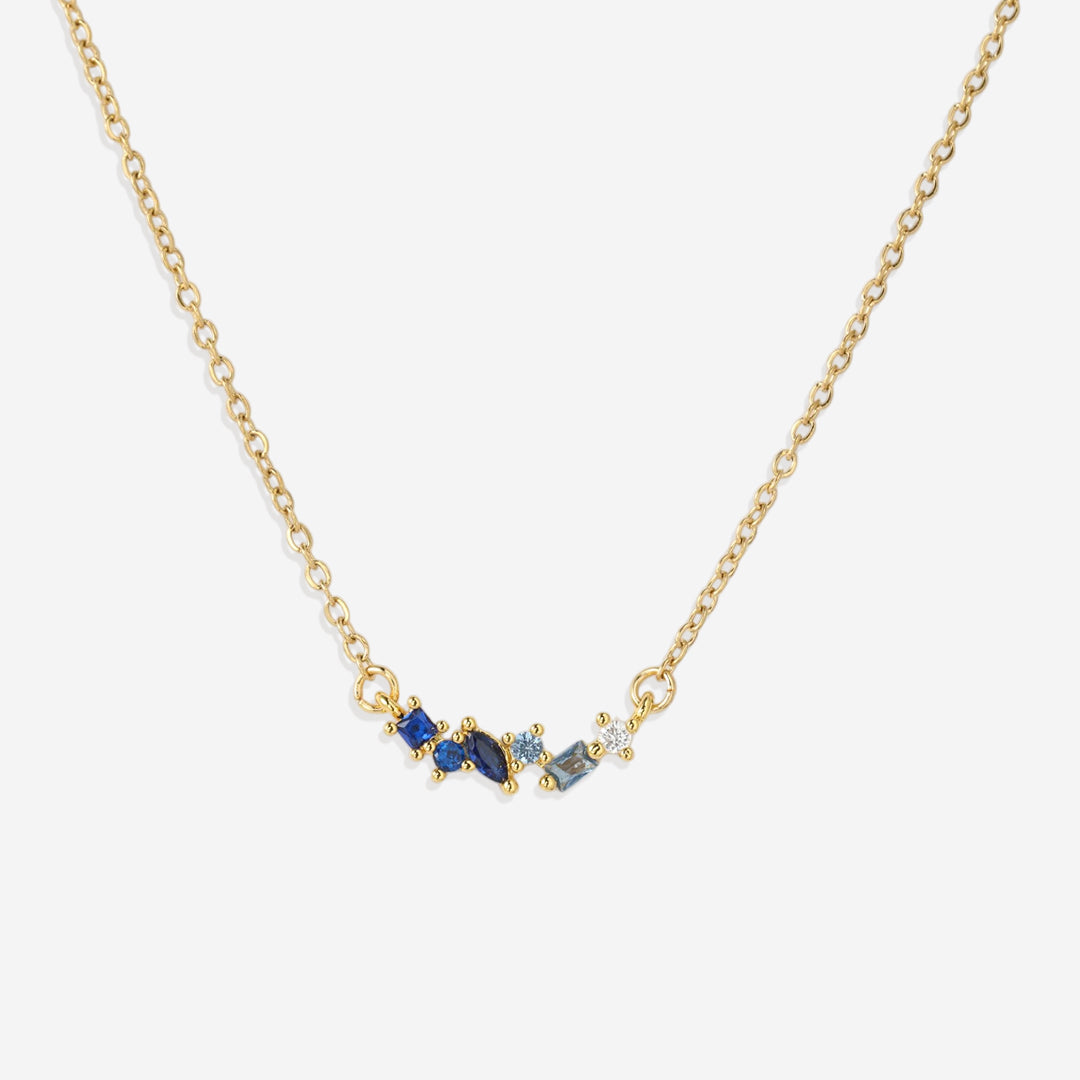 Collier avec pierre de naissance ombrée