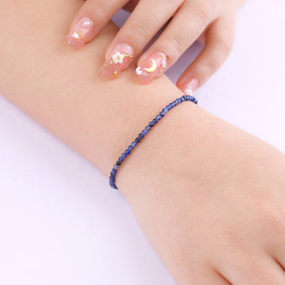Petit bracelet empilable en perles de lapis-lazuli