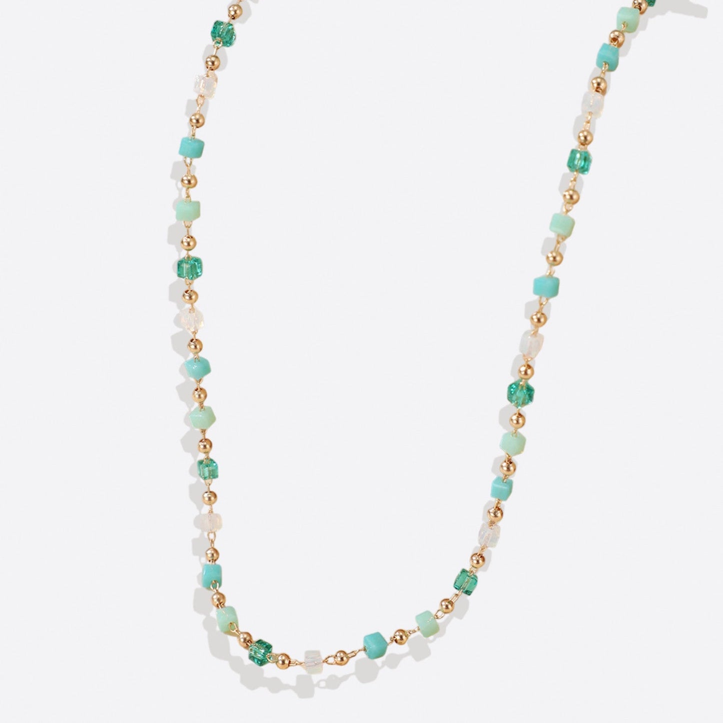 Ensemble bracelet de plage en perles et collier ras du cou
