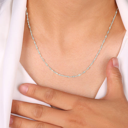 Collier chaîne pétale