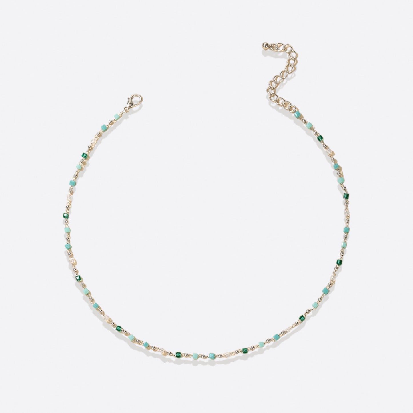 Ensemble bracelet de plage en perles et collier ras du cou