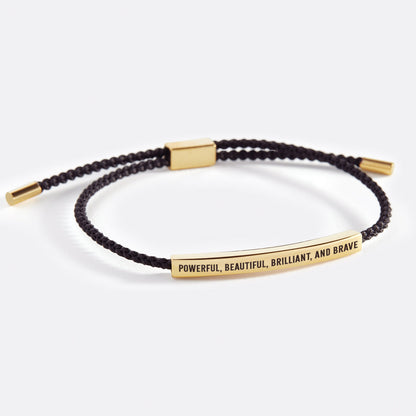 Bracelet Inspire puissant, beau, brillant et courageux