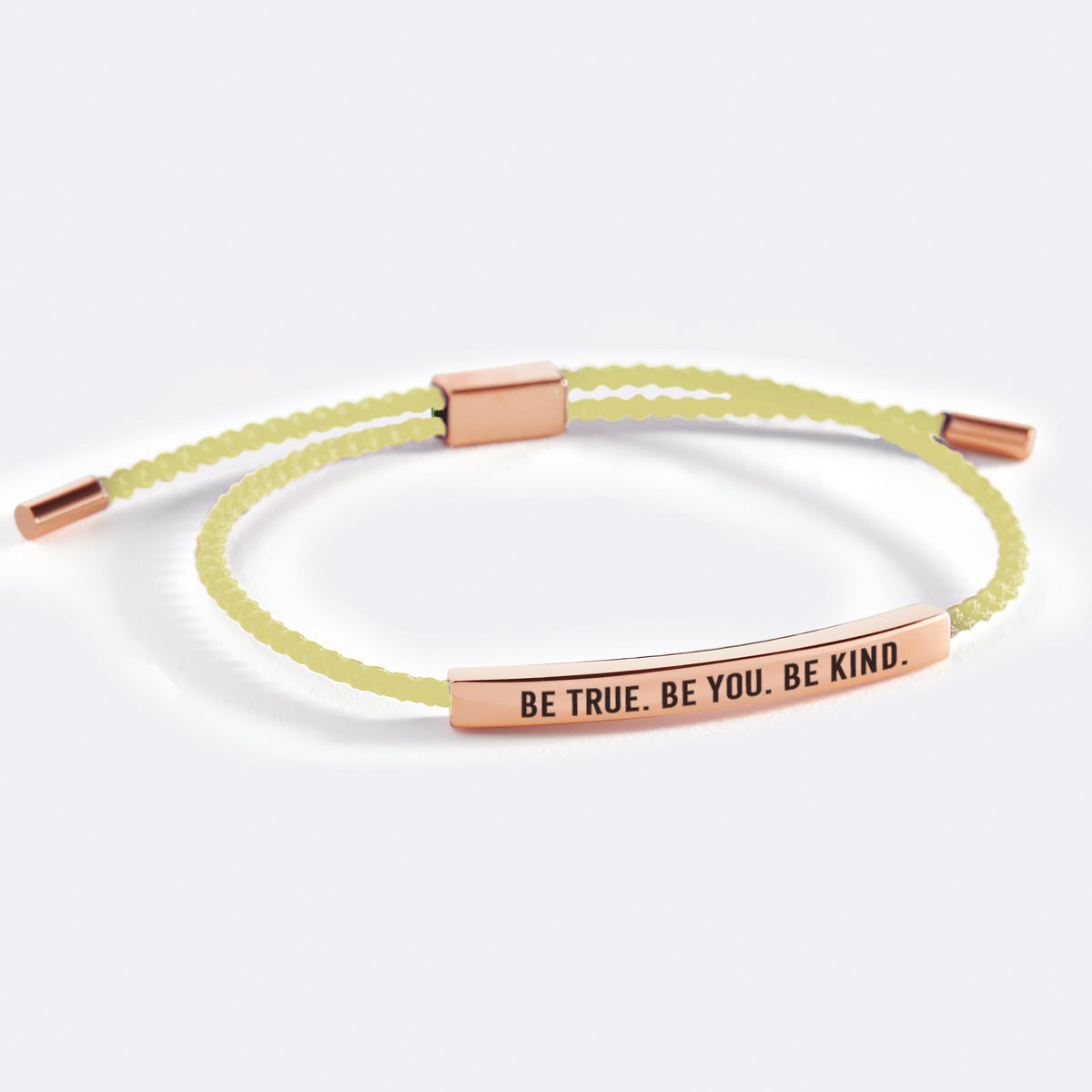 Bracelet Inspiré « Soyez vrai. Soyez vous-même. Soyez bienveillant »