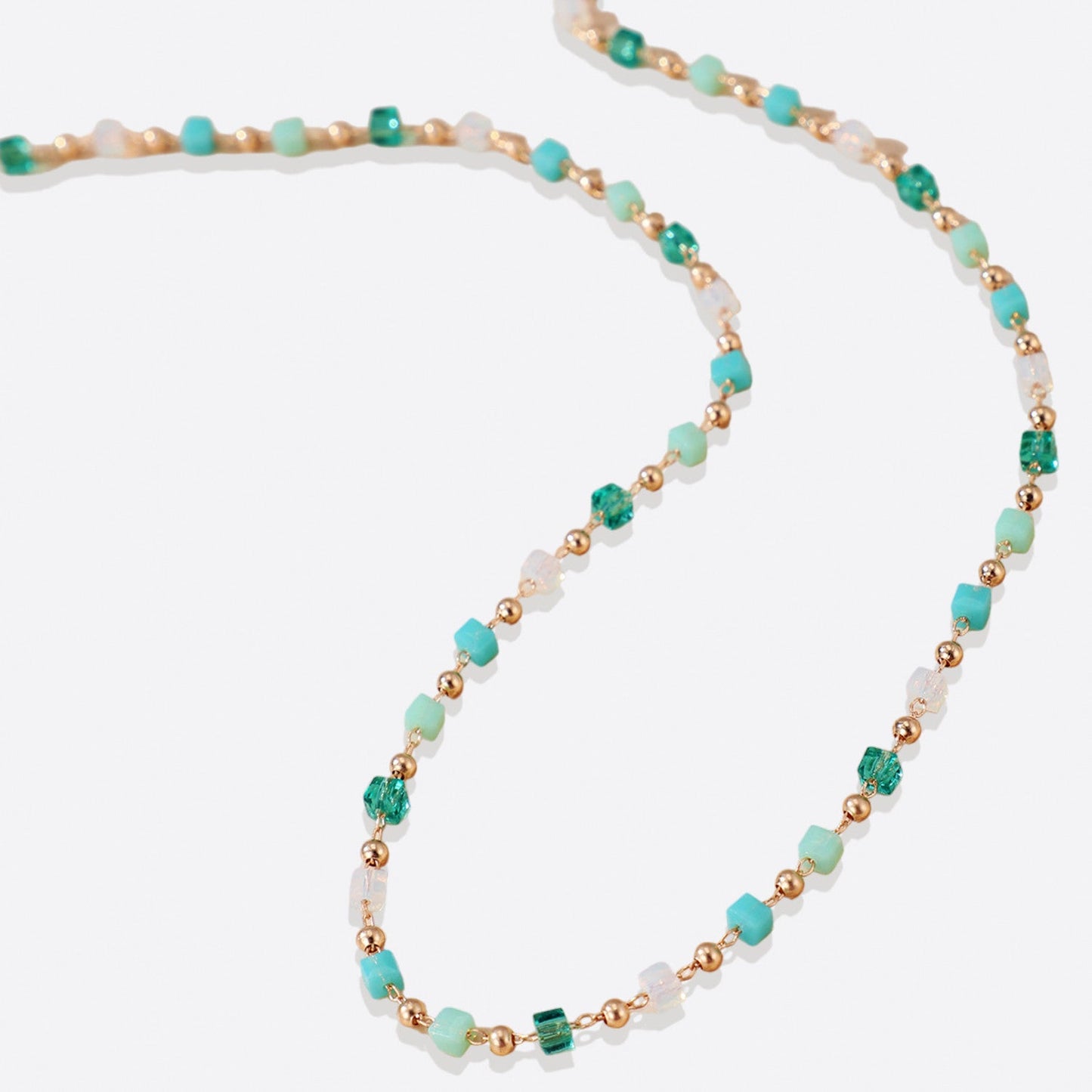 Ensemble bracelet de plage en perles et collier ras du cou