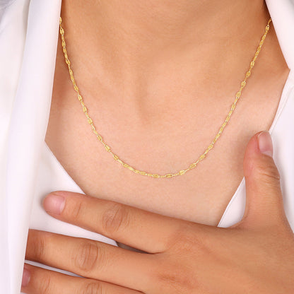 Collier chaîne pétale