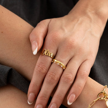 Personalized Nameplate Ring