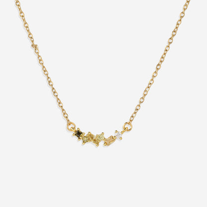Collier avec pierre de naissance ombrée