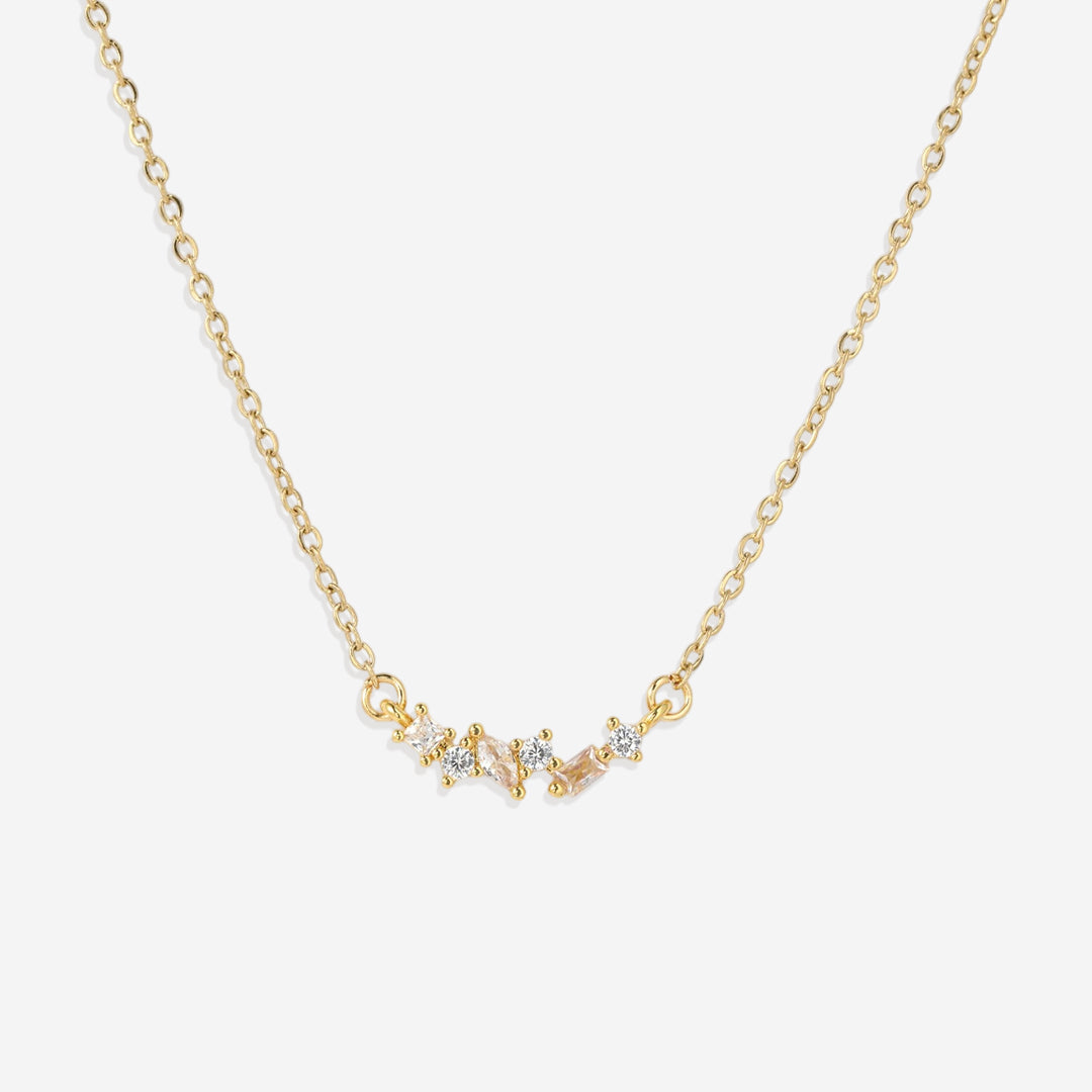 Collier avec pierre de naissance ombrée