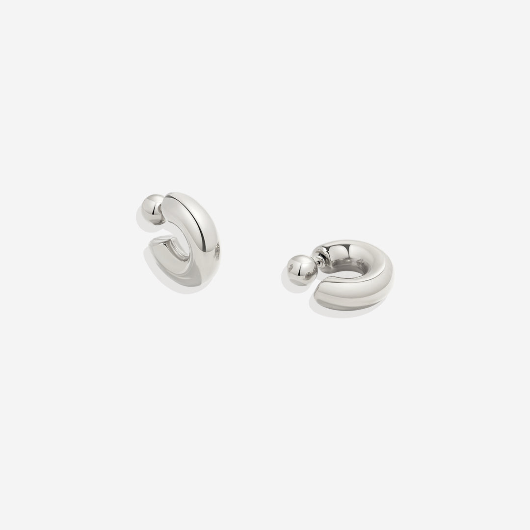 Boucles d'oreilles créoles réversibles