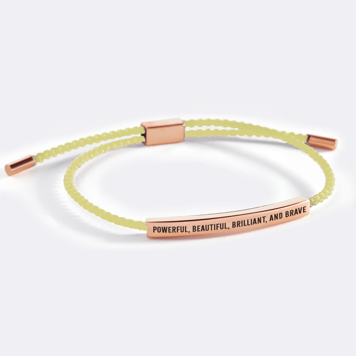 Bracelet Inspire puissant, beau, brillant et courageux