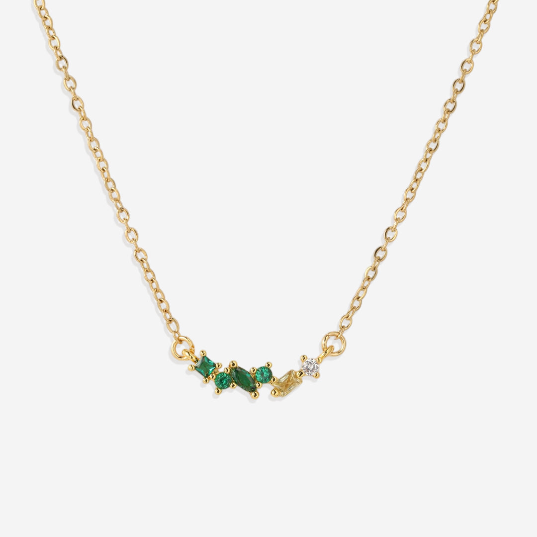 Collier avec pierre de naissance ombrée