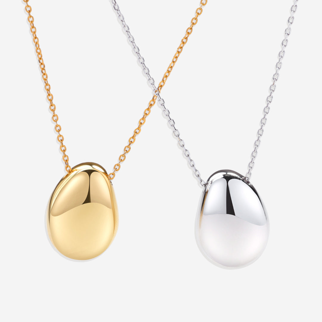 Collier pendentif galet