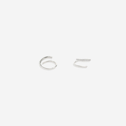 Boucles d'oreilles créoles à double boucle