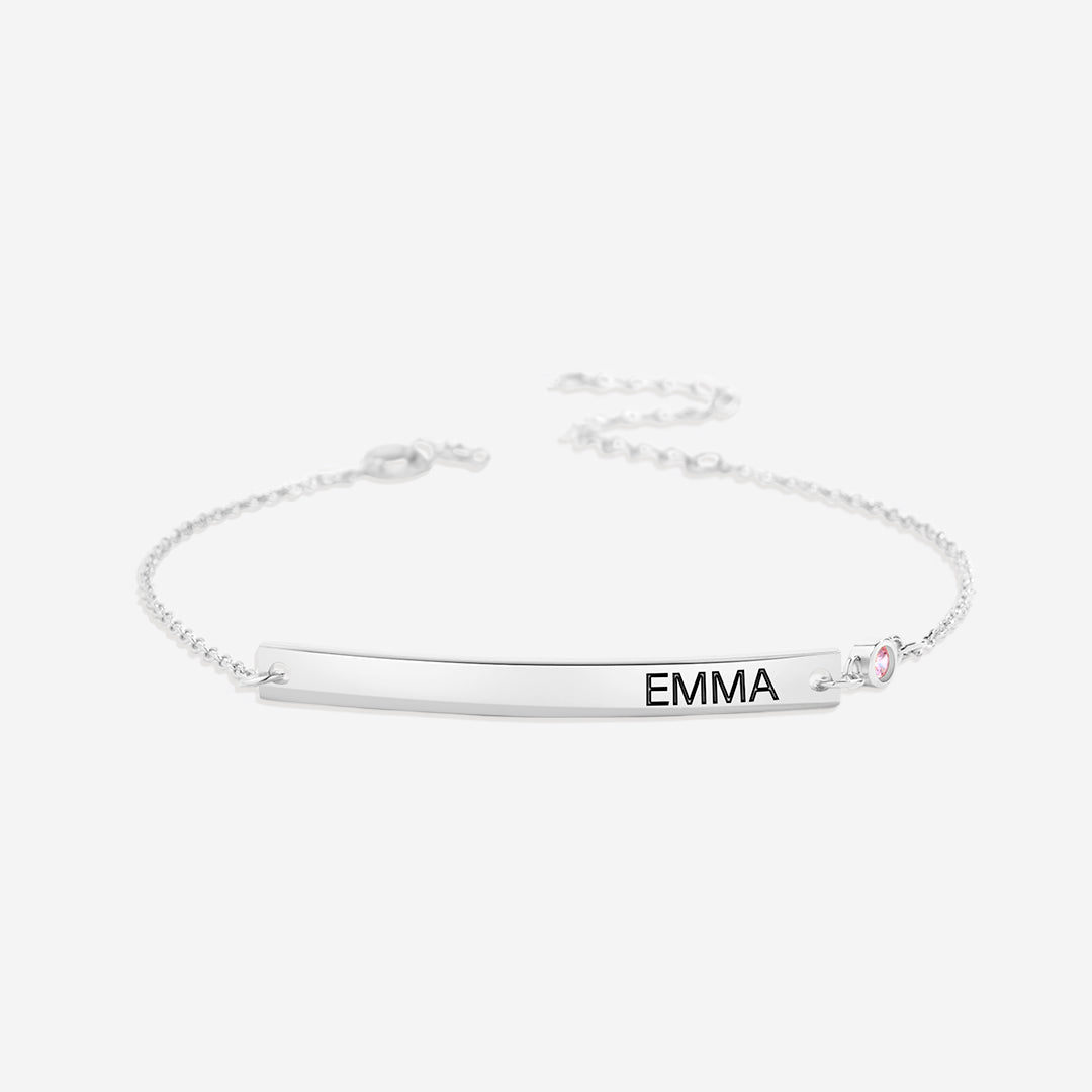 Bracelet délicat avec pierre de naissance