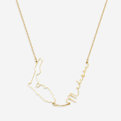 State Pride Name Necklace