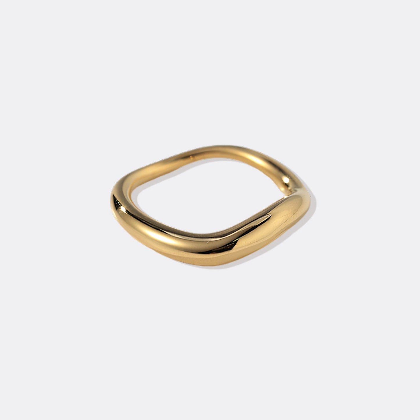 Bague sculpturale à longueur d'onde
