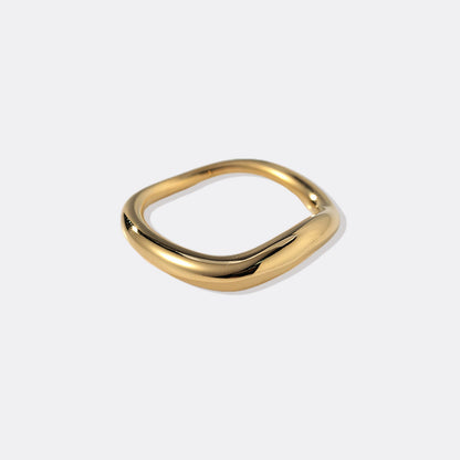Bague sculpturale à longueur d'onde