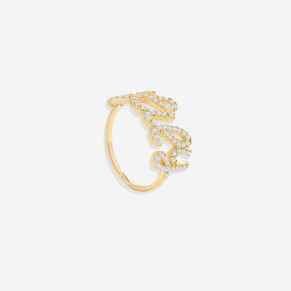 Pave Name Ring
