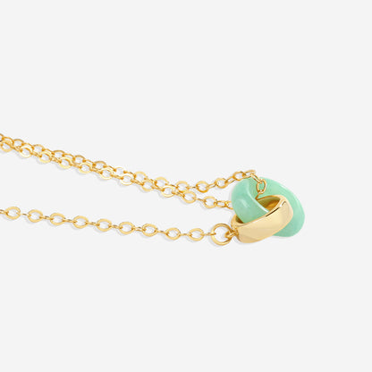 Collier de connexion en pierres précieuses