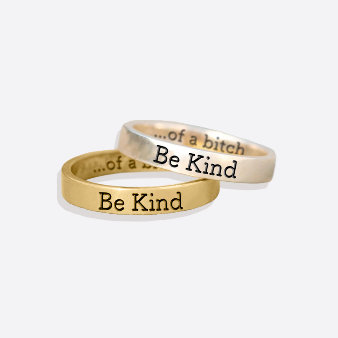 Bague Mantra Soyez gentil